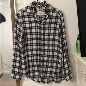 American Eagle Boyfriend Fit Plaid Shirt